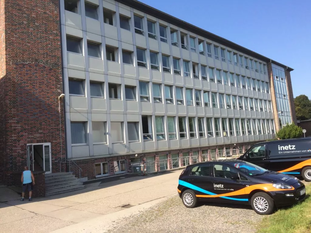 Außenansicht des Gebäudes von inetz in Chemnitz