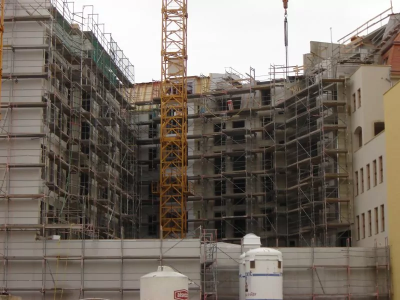 Außenansicht des Gebäudes auf dem Neumarkt in Dresden