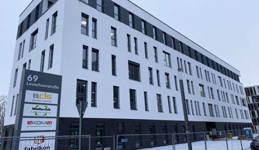 Außenansicht eines Gebäudes in der Leuschnerstr. in Kassel